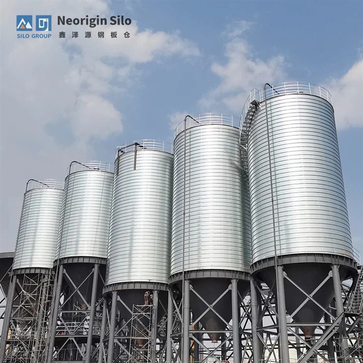 钢厂矿渣微粉筒仓系统