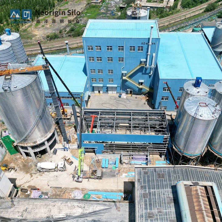 钢厂矿渣微粉筒仓系统