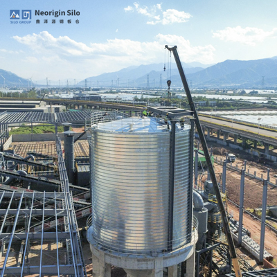 预焙阳极煅后焦钢板仓