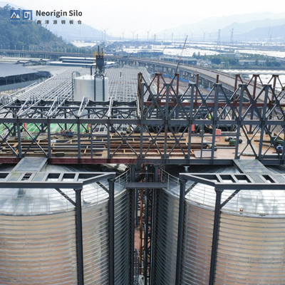 预焙阳极煅后焦钢板仓