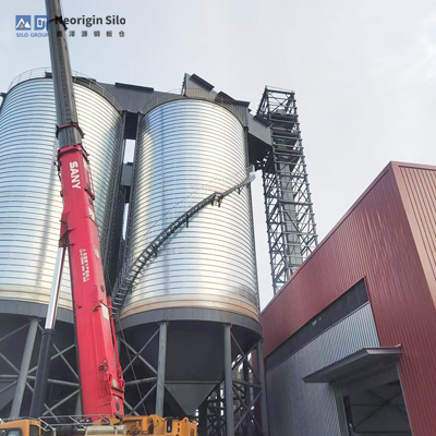 螺旋式载氟氧化铝钢筒仓