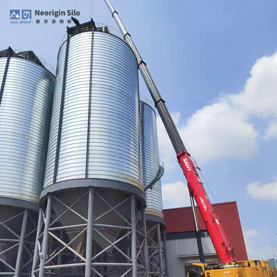 螺旋式载氟氧化铝钢筒仓