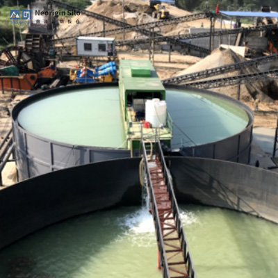 螺旋式钢池罐如何实现矿山污水处理罐防腐防渗？