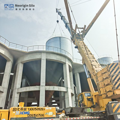 石膏钢筒仓如何防结块堵料？鑫泽源专 业解决方案