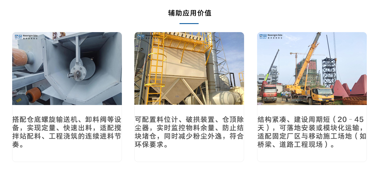 矿粉钢板仓辅助应用价值