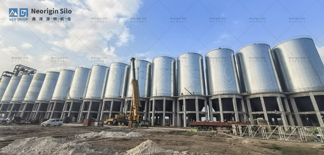 螺旋式载氟氧化铝钢板仓_2