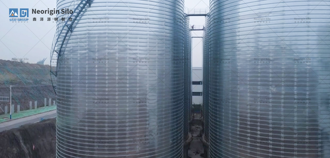 螺旋式载氟氧化铝钢板仓_3