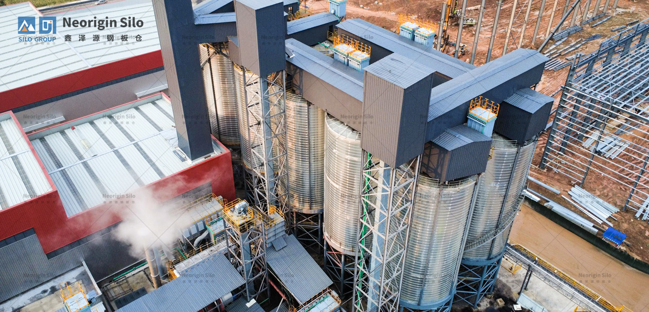 螺旋式载氟氧化铝钢板仓_1