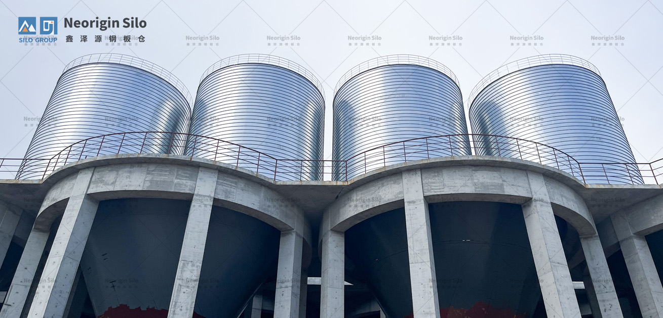 螺旋式载氟氧化铝钢板仓_2