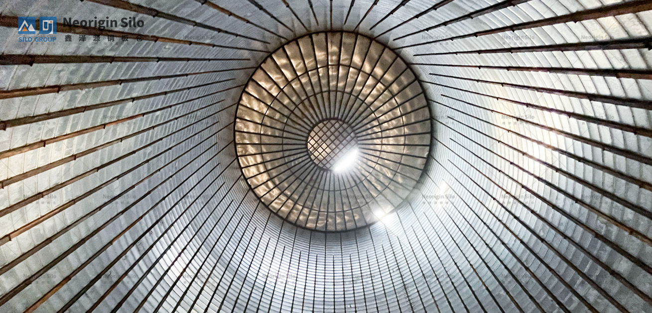 螺旋式载氟氧化铝钢板仓_3