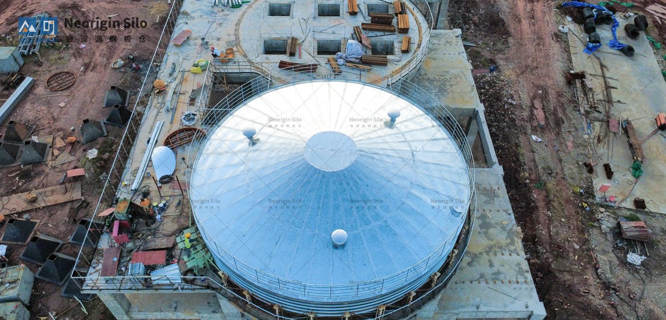 螺旋式轻烧氧化镁钢板仓_3