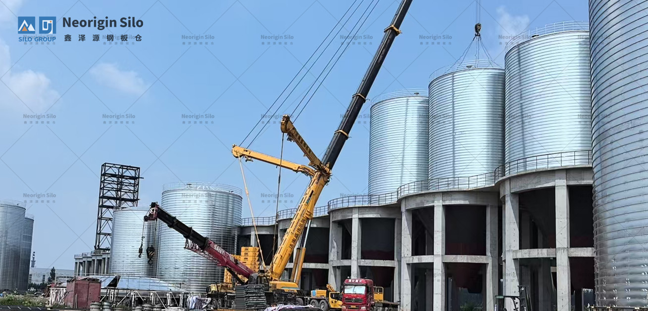 螺旋式载氟氧化铝钢板仓_1