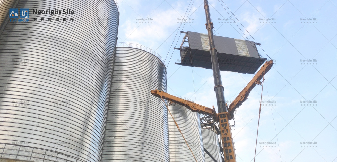 螺旋式载氟氧化铝钢板仓_2