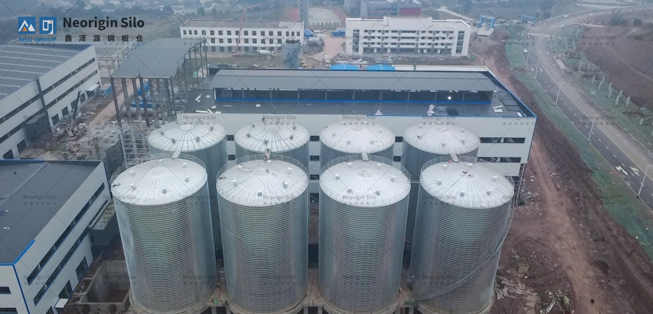 螺旋式载氟氧化铝钢板仓_2