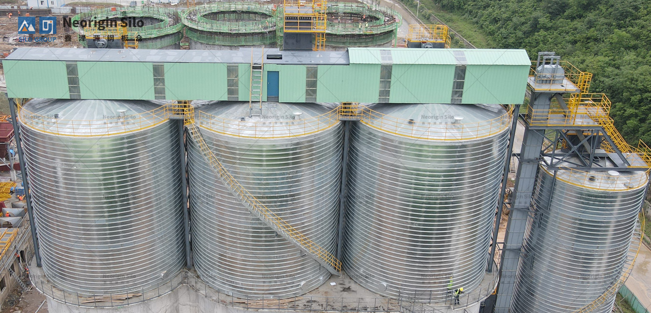 螺旋式固体废弃物钢筒仓_1