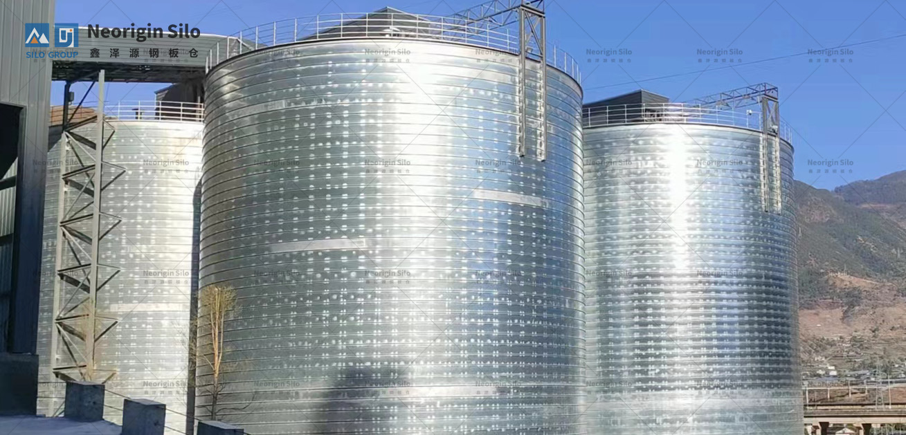 螺旋式固体废弃物钢筒仓_3