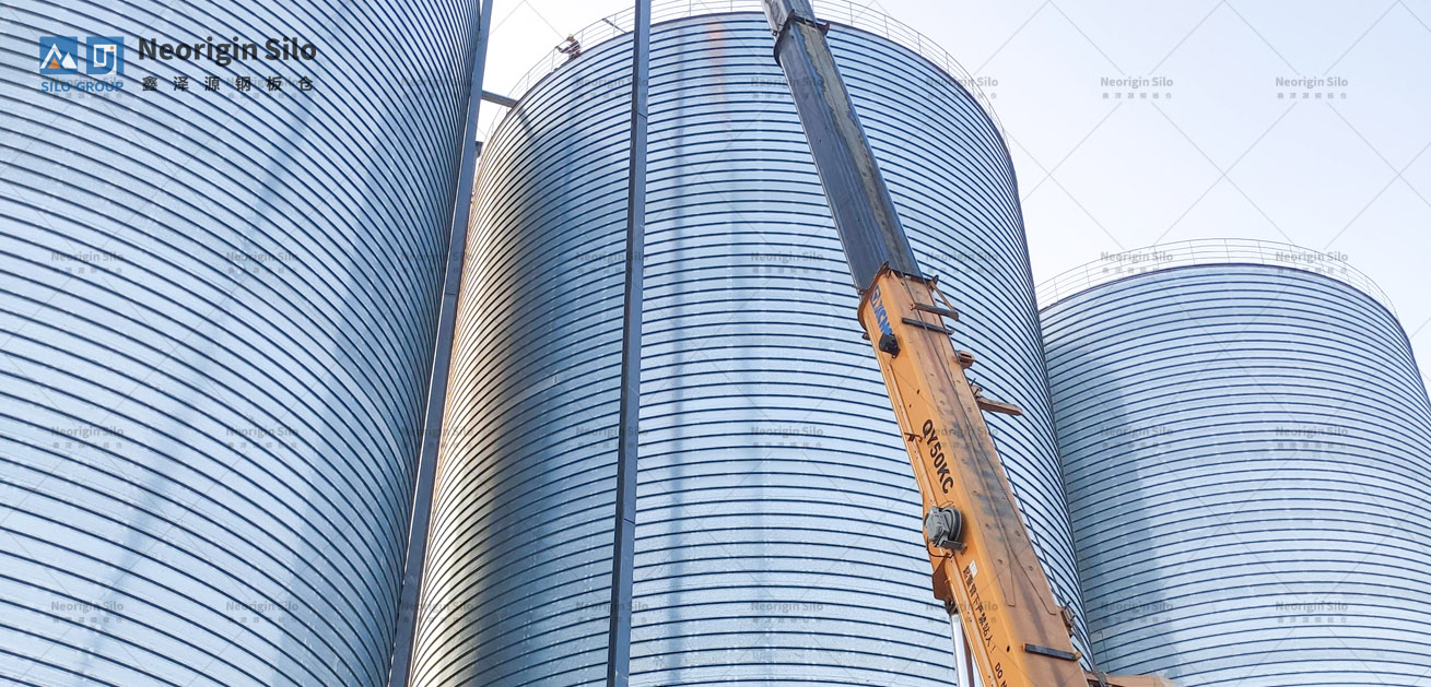 螺旋式固体废弃物钢筒仓_1