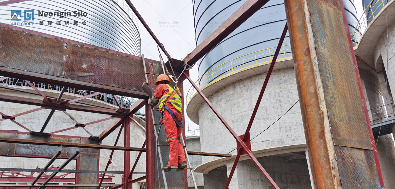 氧化铝中转钢筒仓