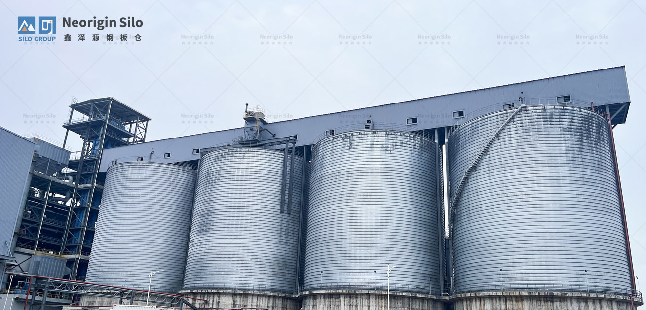 石灰石粉钢筒仓