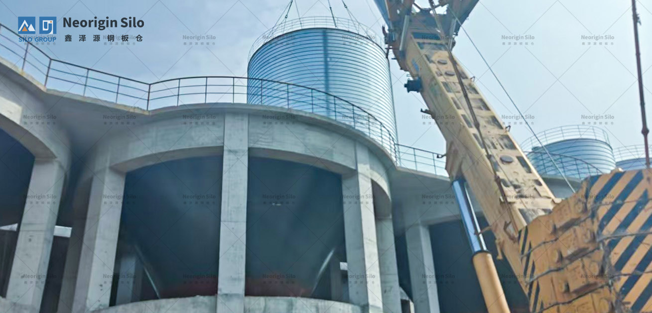 石灰石粉钢筒仓_4