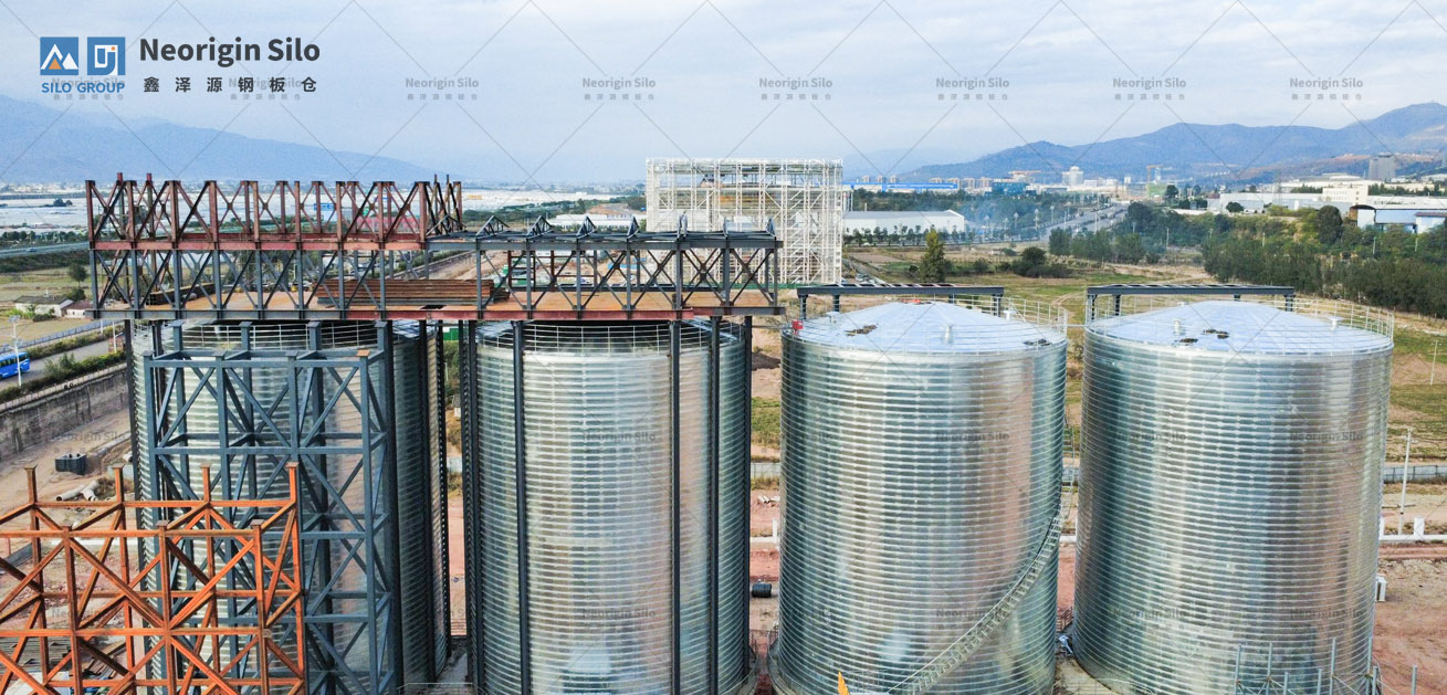 石灰石粉钢筒仓_2