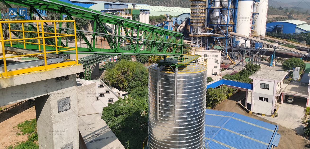 石灰石粉钢筒仓_4