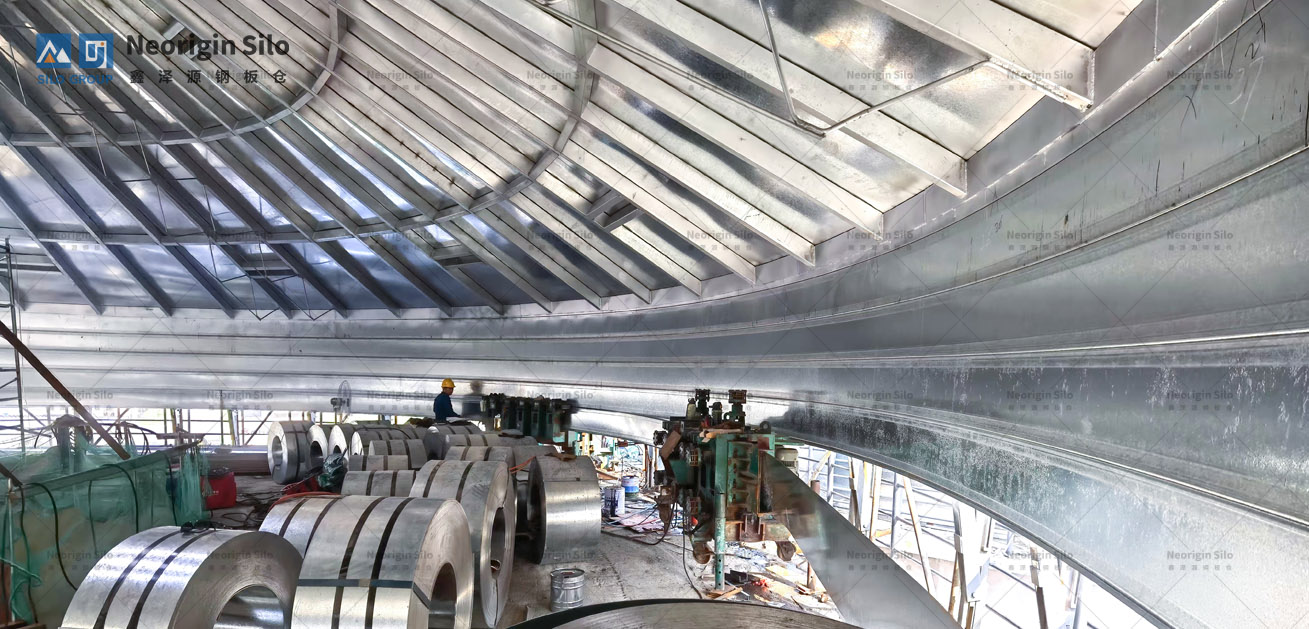 石灰石粉钢筒仓_3