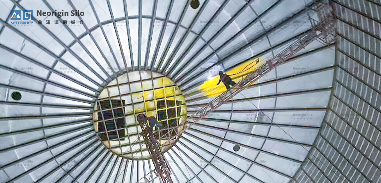 石灰石粉钢筒仓_4