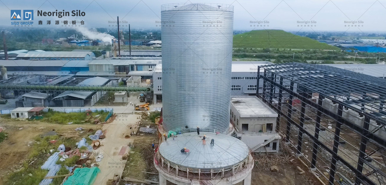 石灰石粉钢筒仓_1