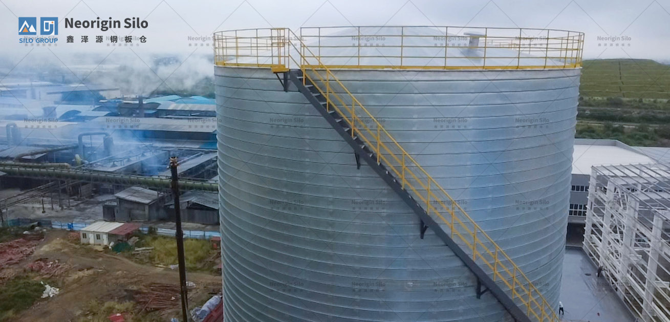 石灰石粉钢筒仓_2